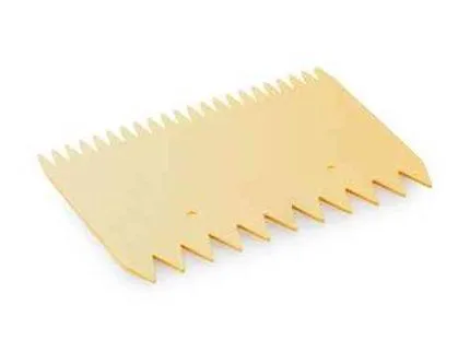 Polypropylenová oboustranná cukrářská karta se zoubky 11 x 7,5 cm