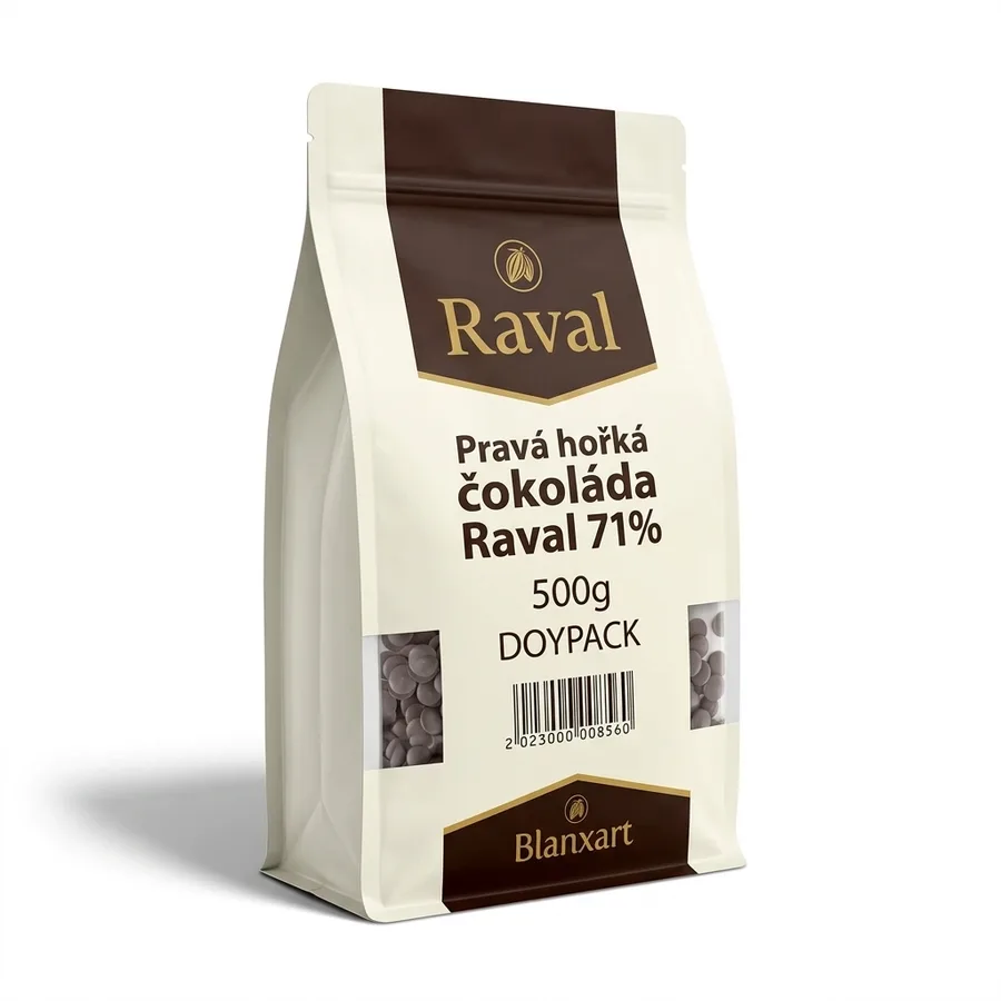 Pravá hořká čokoláda Raval 71% 500 g – Blanxart