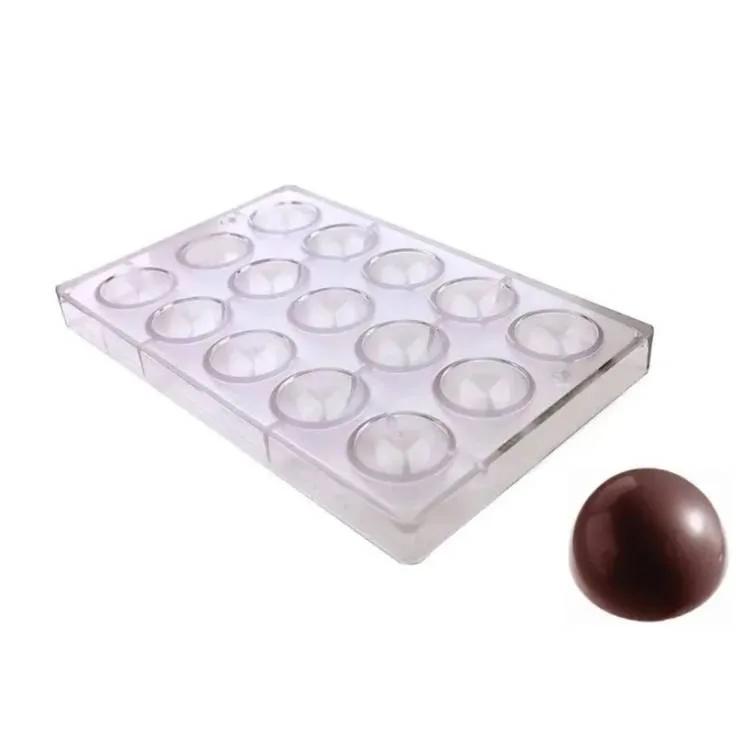 Plastová forma na čokoládu Polokoule 3 cm