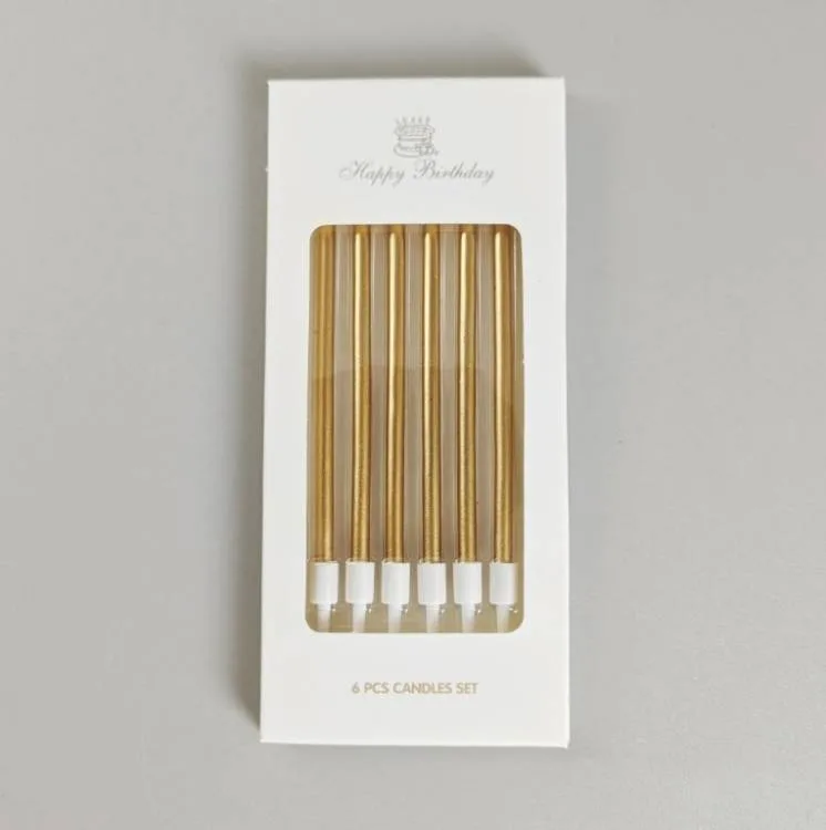 Svíčky Elegant bronzové 10 cm, 6 ks