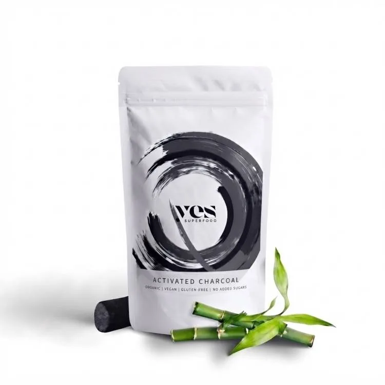 Přírodní černé barvivo aktivní uhlí 50 g – Yes Superfood
