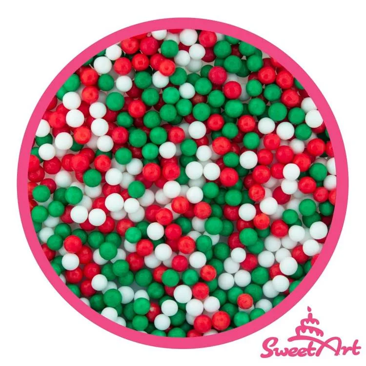 Vánoční cukrové perly Christmas mix 5 mm 50 g – SWEETART