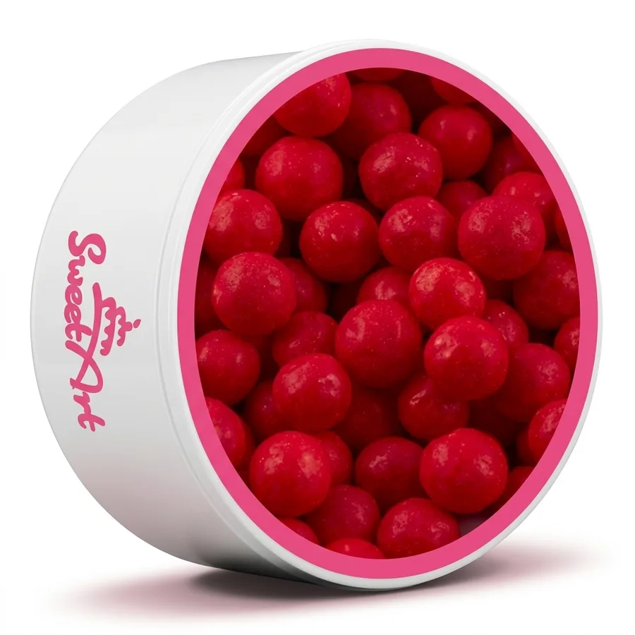 Cukrové perly červené 7 mm 50 g – SweetArt