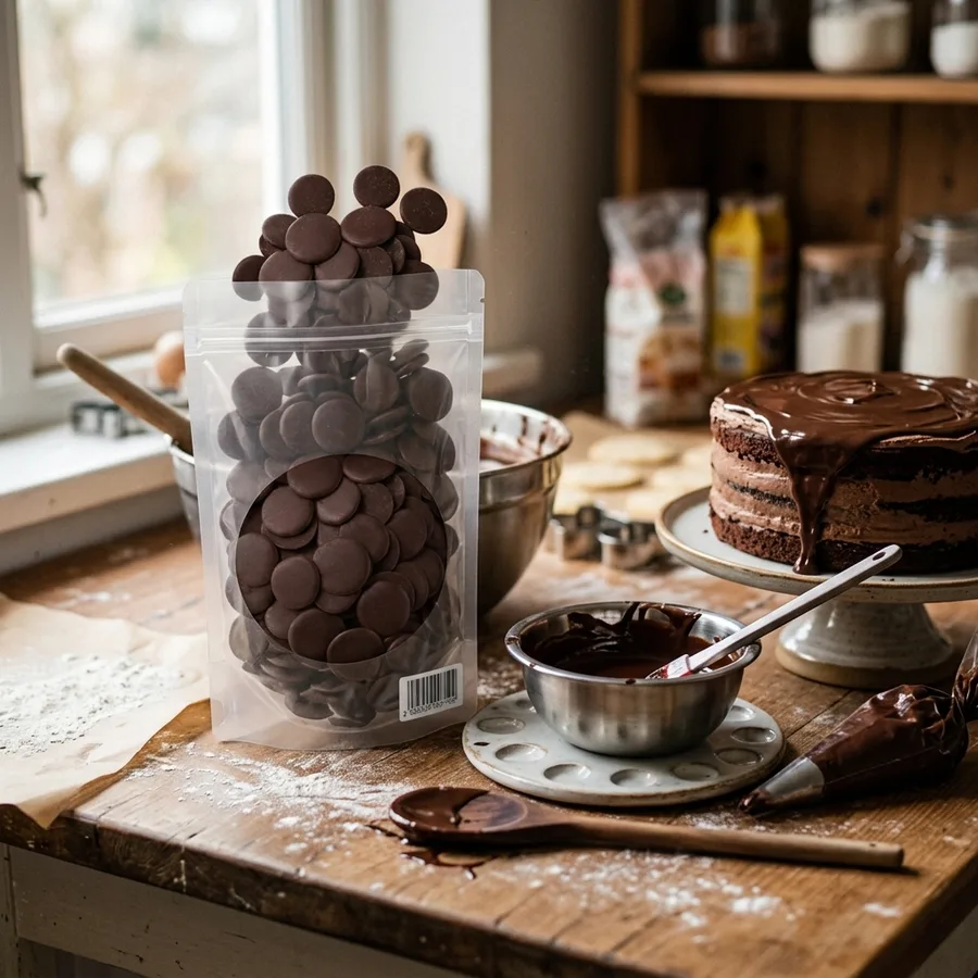 Tmavá poleva 9% 250 g – SweetArt