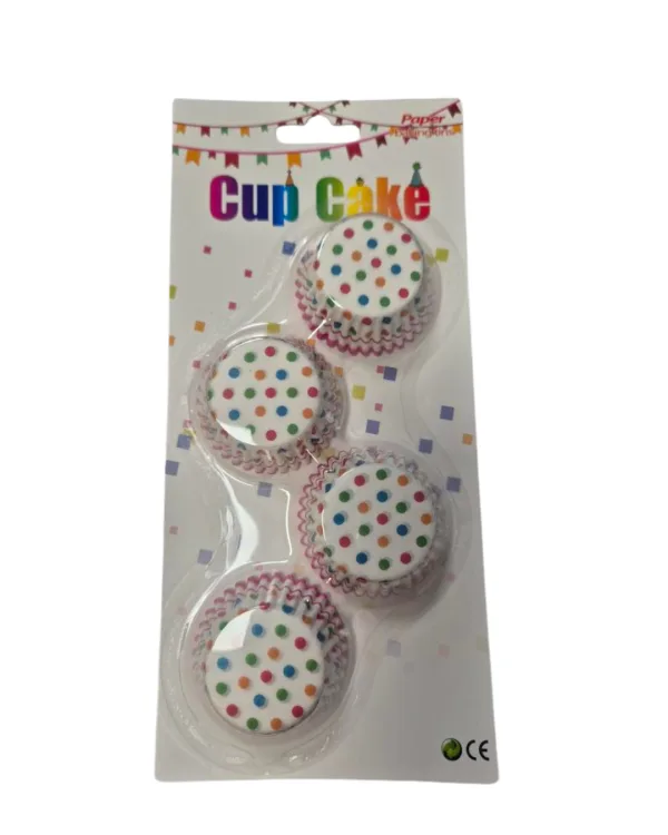 Košíčky na mini muffiny Barevné puntíky, 3,2 × 2,2 cm, 100 ks