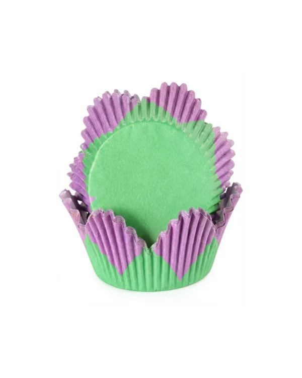 Košíčky na muffiny fialová květina 5 × 3 cm (100 ks)