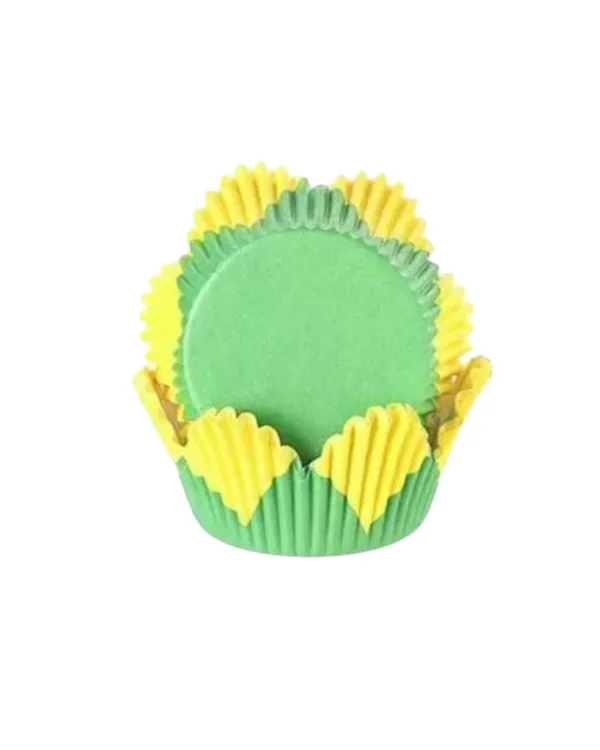 Košíčky na muffiny ve tvaru žluté květiny 5 × 3 cm (100 ks)