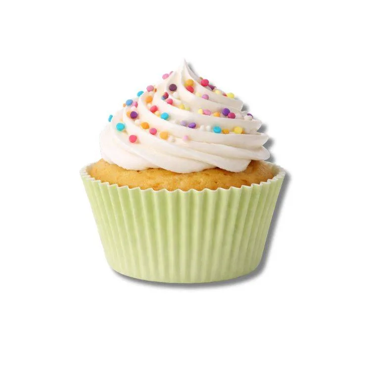 Košíčky na muffiny světle zelené, 5 × 3 cm (100 ks)