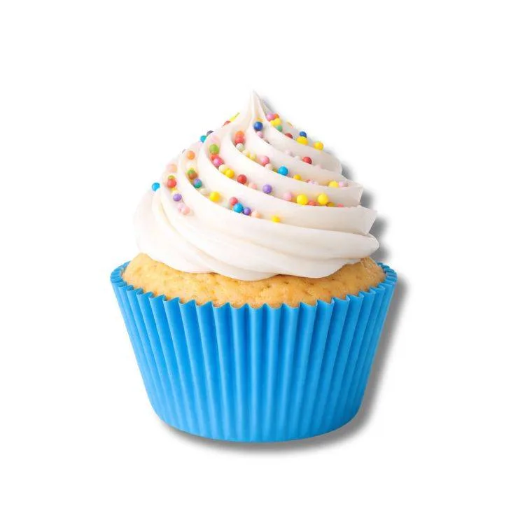Papírové košíčky na muffiny modré 5 × 3 cm, 120 ks