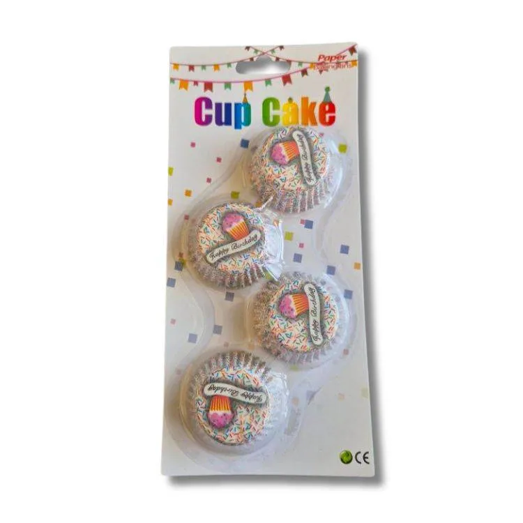 Košíčky na mini muffiny Happy Birthday 3,2 × 2,2 cm (100 ks)