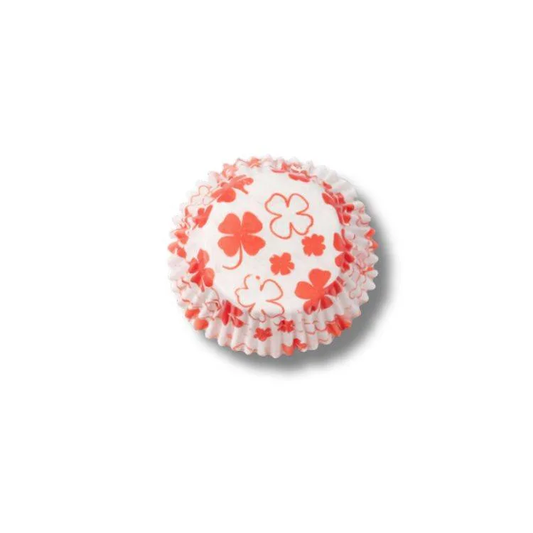 Košíčky na muffiny Čtyřlístky oranžové (50 ks)