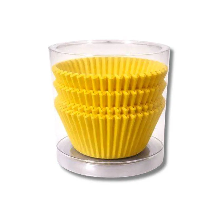 Papírové košíčky na muffiny žluté 4 × 2,2 cm (100 ks)