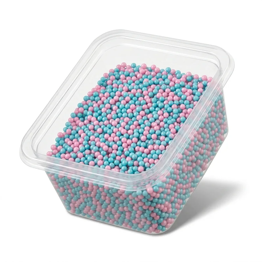 Cukrový máček tyrkysový perleťový a růžový 50 g – SweetArt