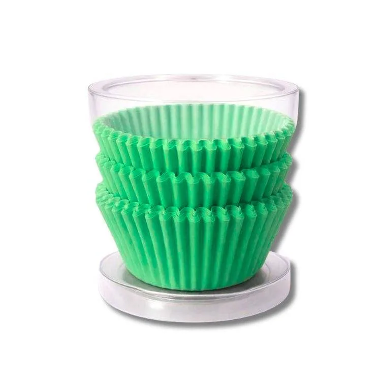 Košíčky na muffiny zelené 4 × 2,2 cm (100 ks)