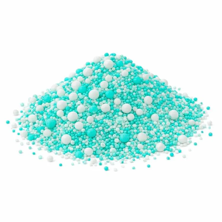 Cukrové zdobení Turquoise White sprinkle mix 50 g – SWEETART