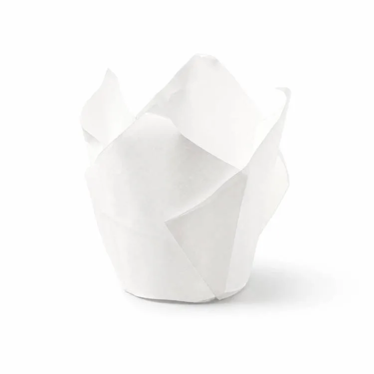 Košíčky na muffiny Tulip bílé 5 x 8 cm (50 ks)