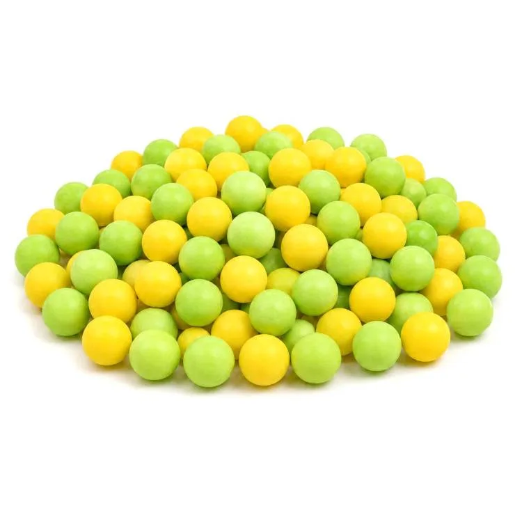 Cukrové perly žluté a světle zelené 7 mm 40 g – SweetArt