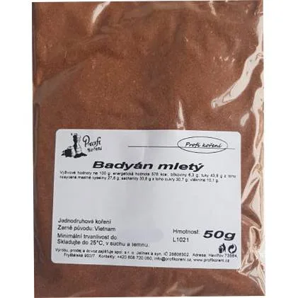 Badyán mletý 50 g
