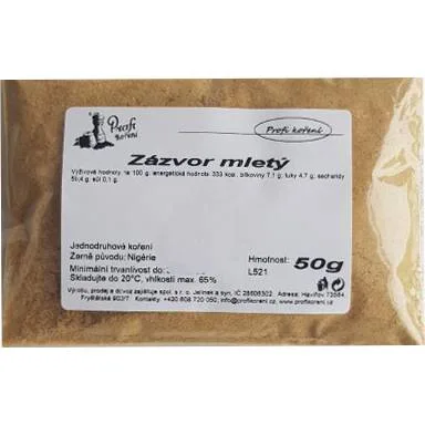 Zázvor mletý na pečení 50 g