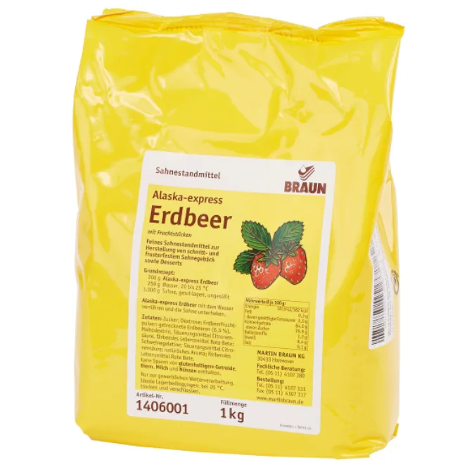 Stabilizátor smetany Alaska-express Jahoda 1 kg – IRCA