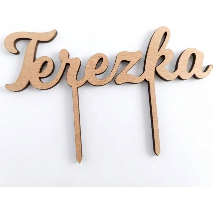 Zápich do dortu Terezka 14,5x4 cm – I LOVE CAKES