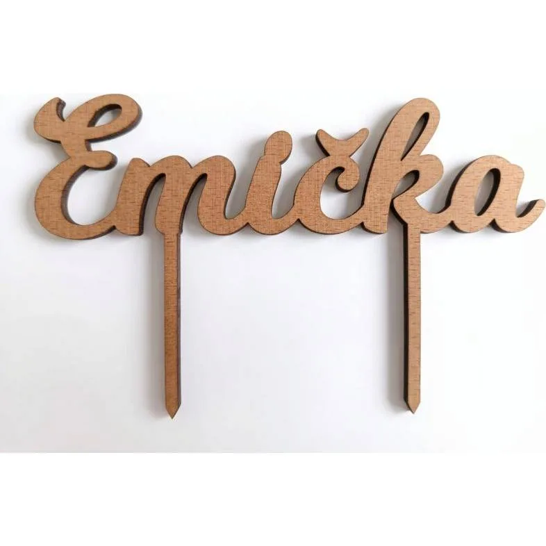 Zápich na dort Emička 14,5 × 4 cm – I LOVE CAKES