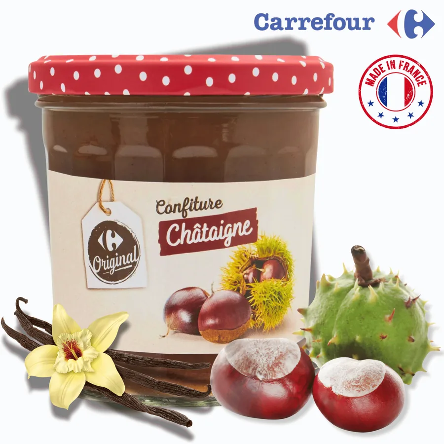 Kaštanový džem s vanilkou 370 g – Carrefour Original