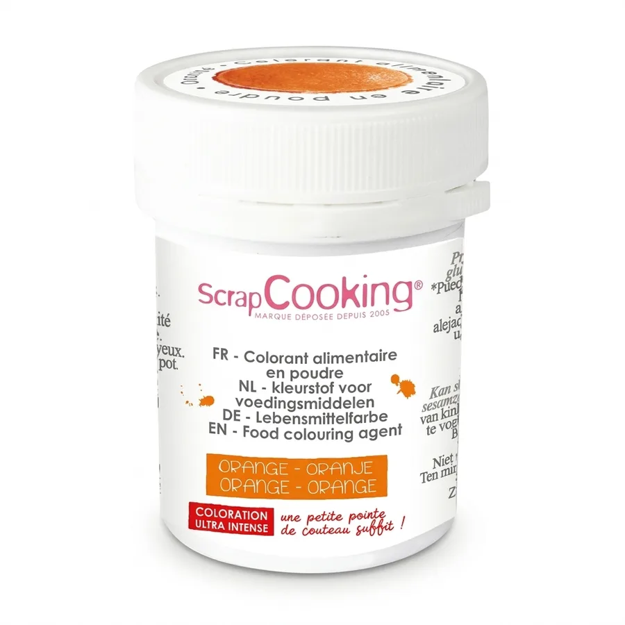 Prachová barva oranžová matná 5 g – Scrap Cooking