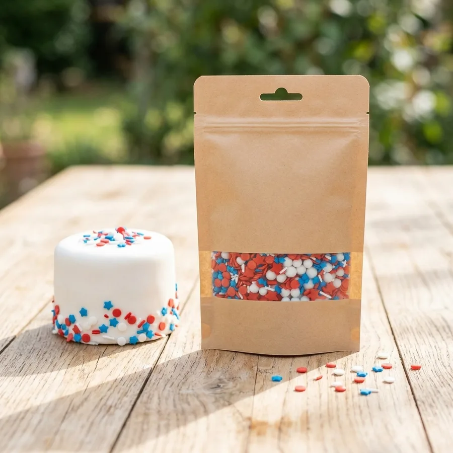 Cukrové zdobení Superhrdinové bílá, modrá a červená 50 g – ScrapCooking