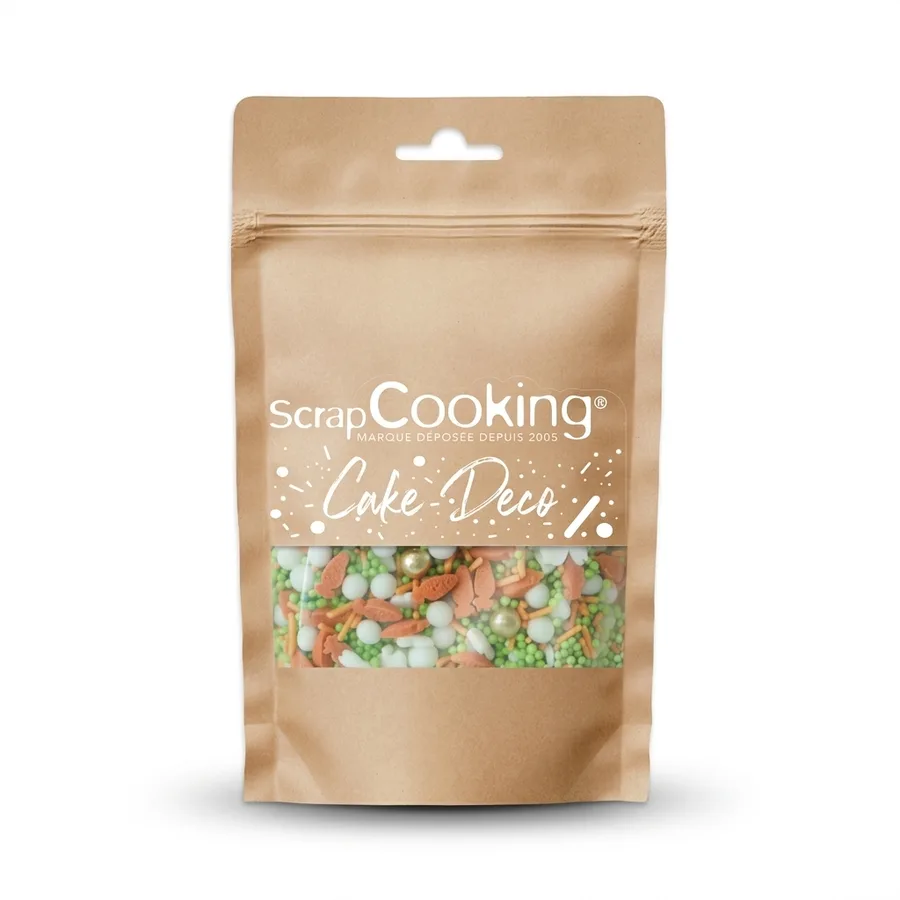 Velikonoční cukrové zdobení zajíčci a mrkvičky 60 g – Scrap Cooking