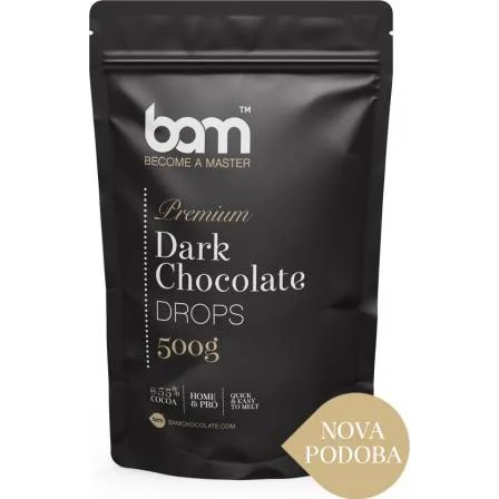 Hořká čokoláda 55,6 % 500 g – BAM