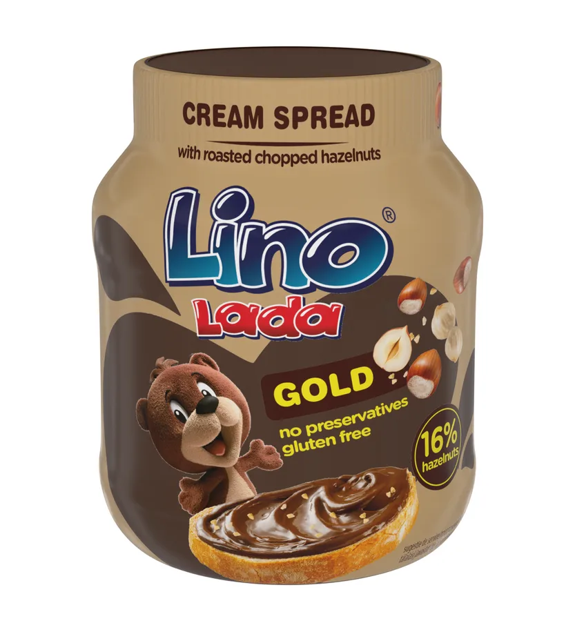 Čokoládová pomazánka s lískovými oříšky 350 g – Lino Lada Gold
