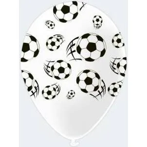 Latexové balónky fotbal, 5 ks – tib