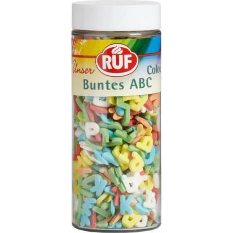 Cukrové zdobení písmenka barevná 45 g – RUF