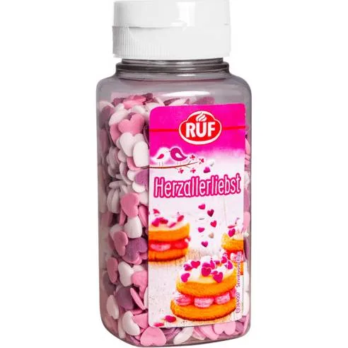 Cukrové zdobení srdíčka 110g – RUF
