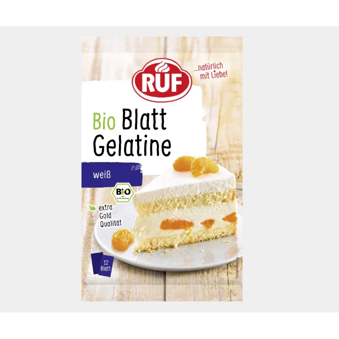 Listová želatina bílá 20 g (12 ks) – RUF