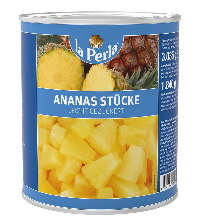 Ananas kousky v nálevu 3035 g – La Perla