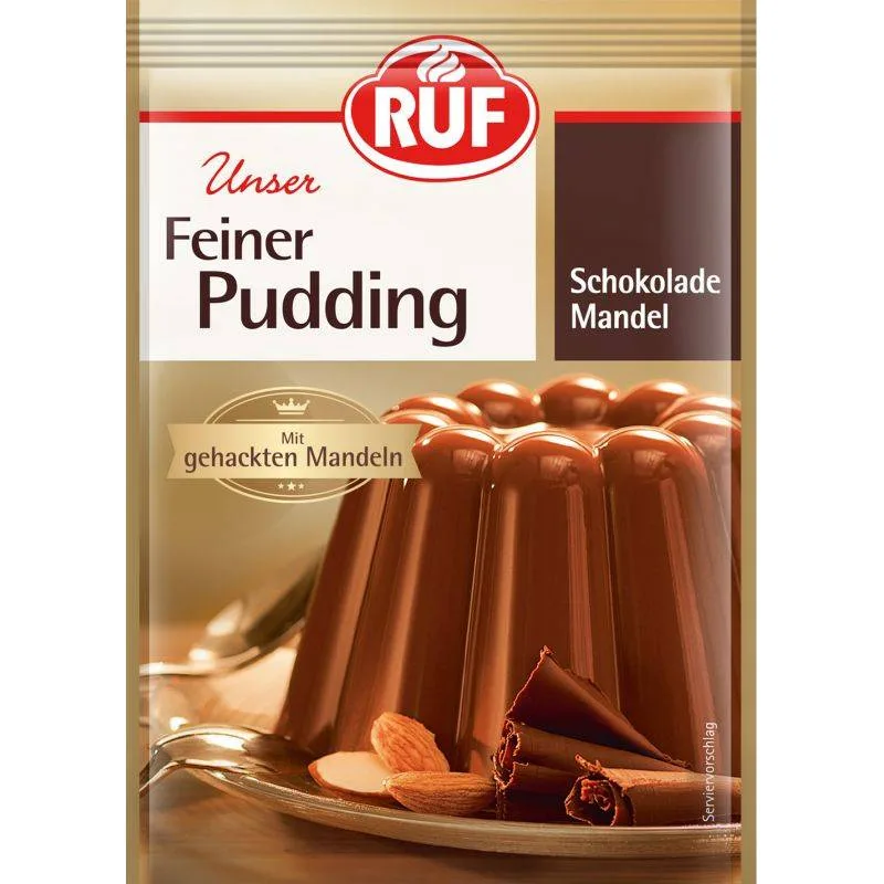 Mandlový puding s kousky mandlí 3x 50 g – RUF