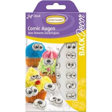Cukrové oči na cupcaky 24 ks – Gunthart