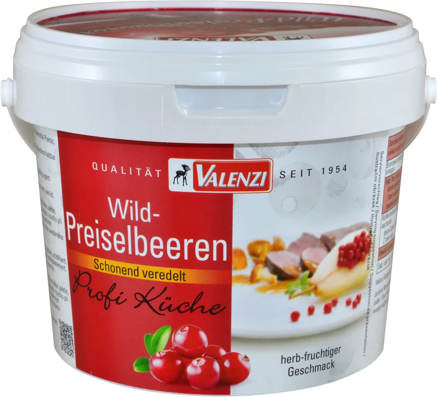 Brusinky lesní divoké ovocná náplň 1 kg – VALENZI