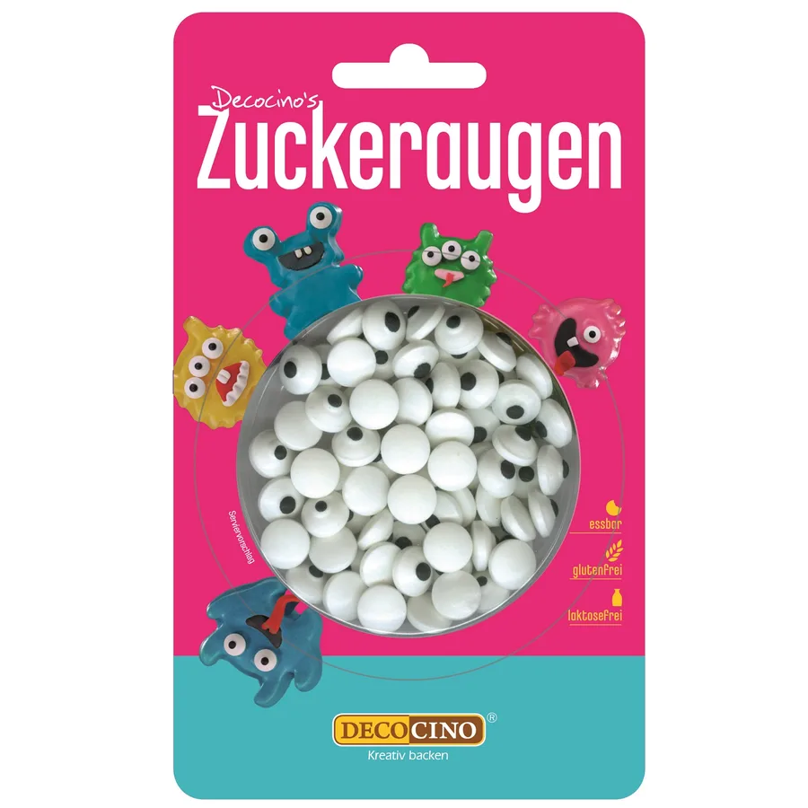 Cukrová očička na dorty a cupcakes 25 g – DecoCino