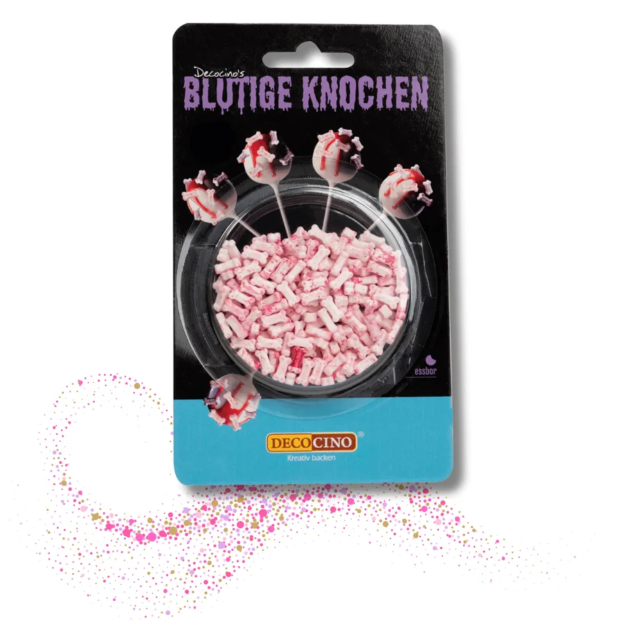 Cukrové kosti s krvavým efektem 25 g – DecoCino