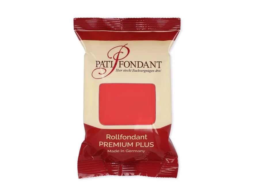 Červená potahovací hmota PATI PREMIUM pružná 250 g – Cake Masters