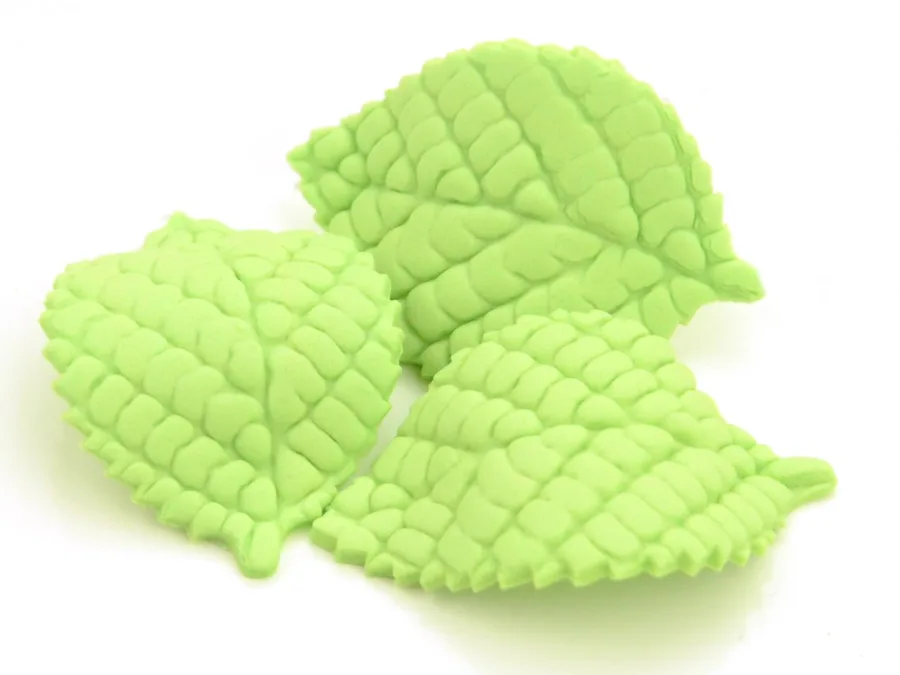 Cukrové lístky zelené 45 mm, 10 ks – Cake Masters