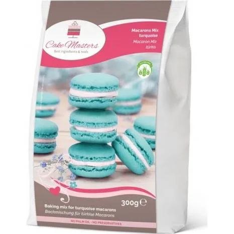 Směs na makronky tyrkysová 300 g – Cake Masters