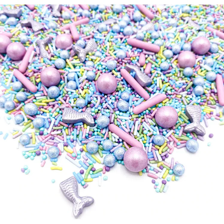Cukrové zdobení Sladká mořská panna 90g – Happy Sprinkles