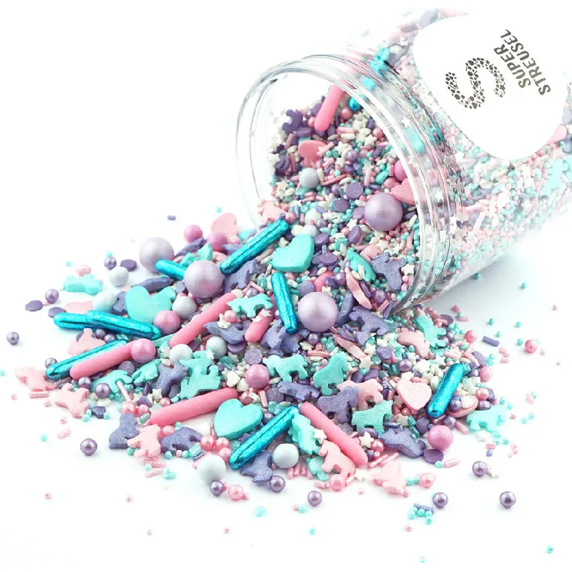 Cukrové zdobení Unicorn párty mix 90 g – Super Streusel