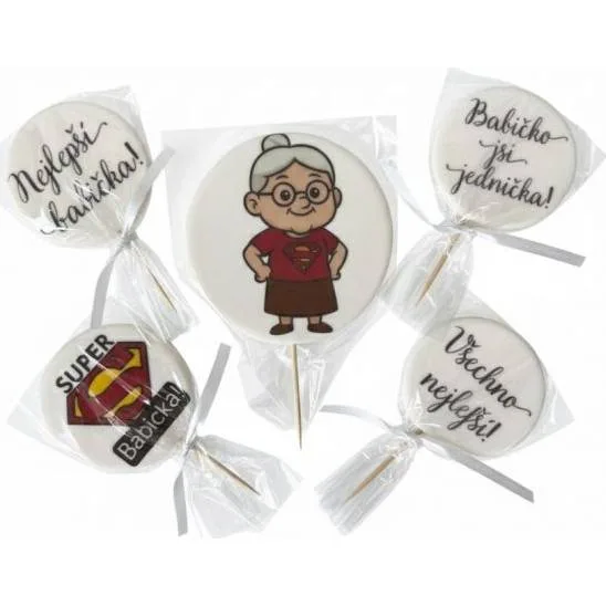 Cukrová dekorace Super babička – I LOVE CAKES