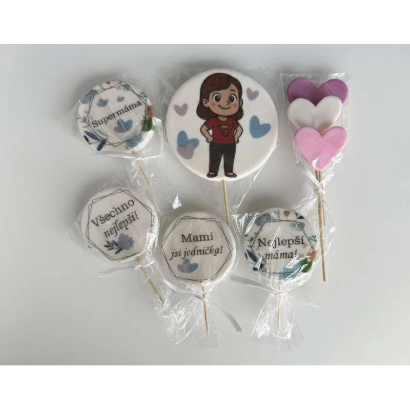 Cukrová dekorace Pro mámu – I LOVE CAKES