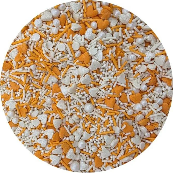 Cukrové zdobení Oranžový mix 80 g – I love Cakes